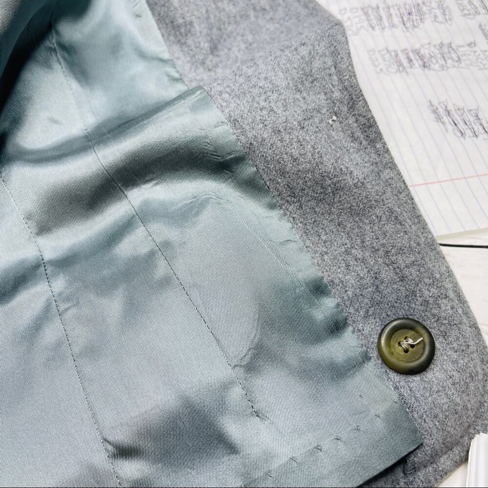 Pendleton grey wool single button vintage jacket - image 15